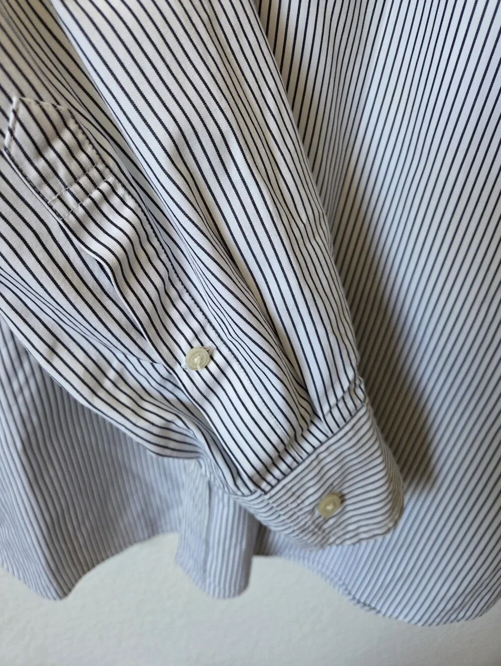J. Crew Men's Cotton Button-Down Stripe Dress Shirt Size Xlarge